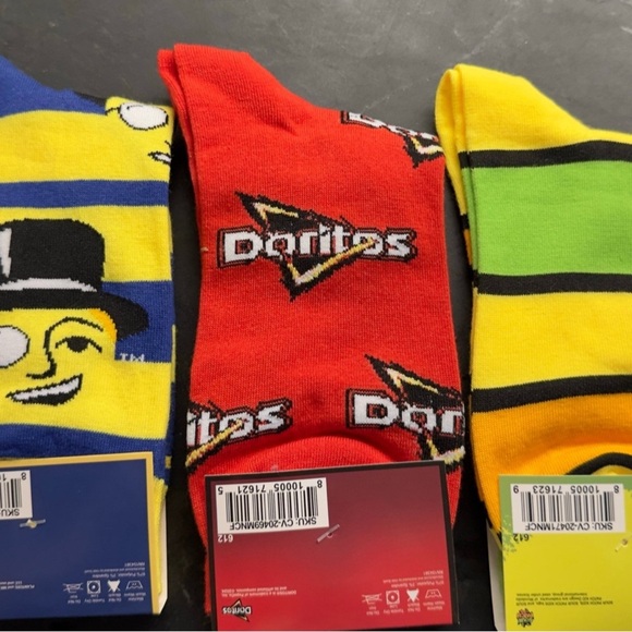 Planters, Doritos and Sour Patch Kids Crew Socks Set - Picture 2 of 2
